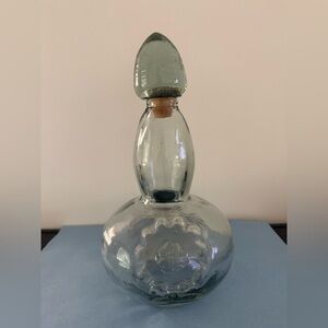 Handblown Clear Glass Decanter  AsomBroso Emthy
Bottle 750ml Hecho En Mexico